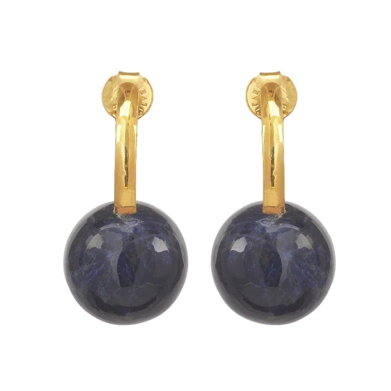 Sodalite Ball Earrings