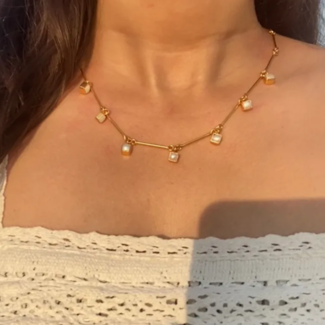 Pearl Bar Necklace