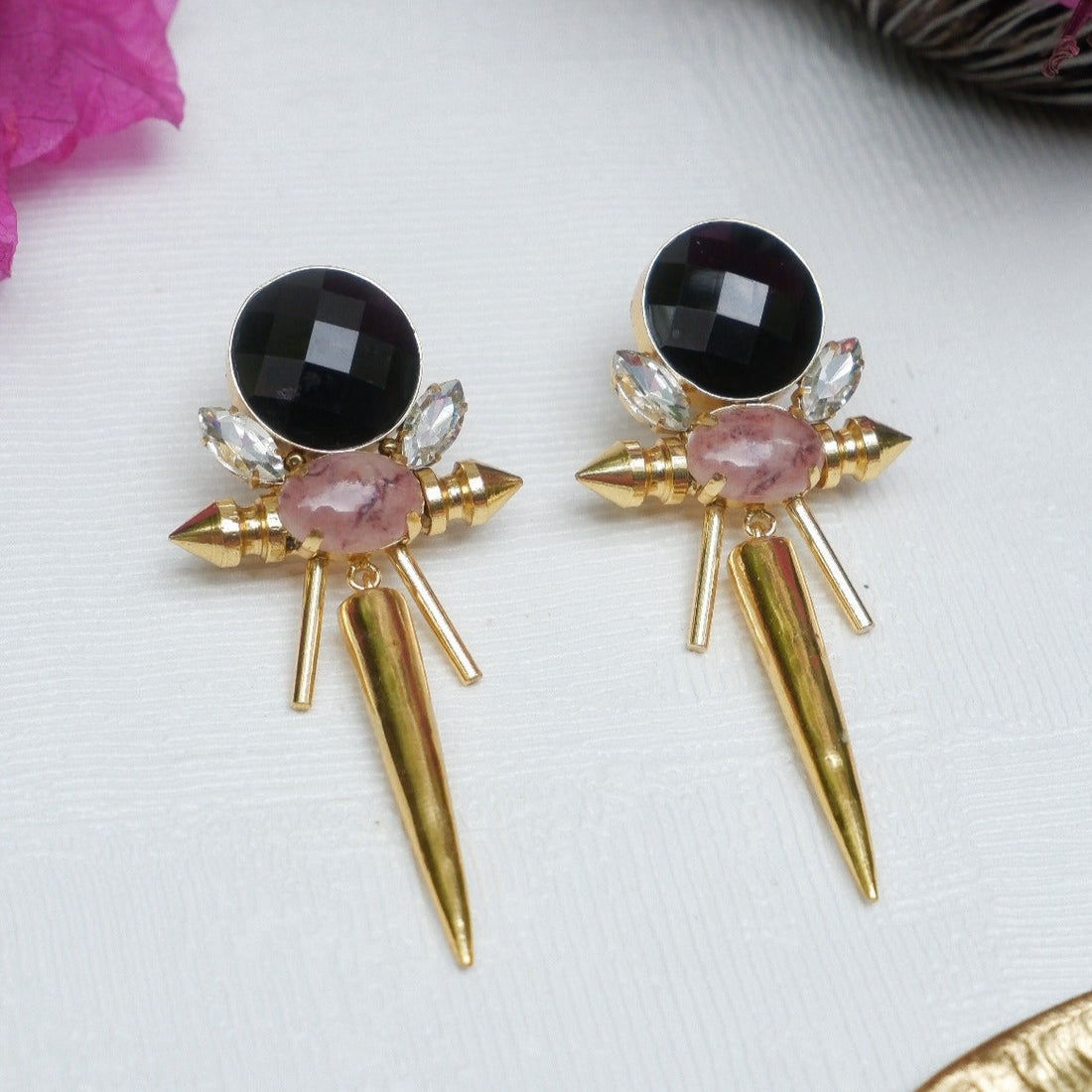 Nomadic Nectar  Purple Earrings