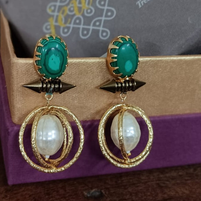 Opulent Pearl Drop Earrings