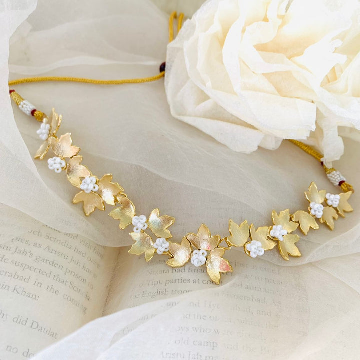 Mogra Golden Choker