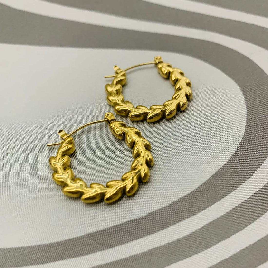 leaves Hoops Earrings