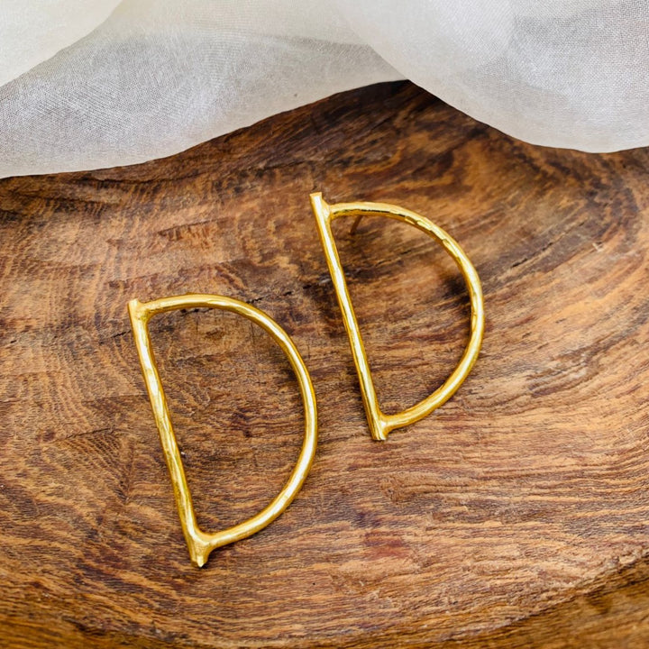 Dynamic D Earrings