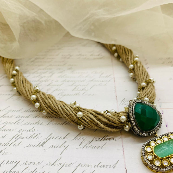 Pearl-Adorned Celtic Treasures Necklace