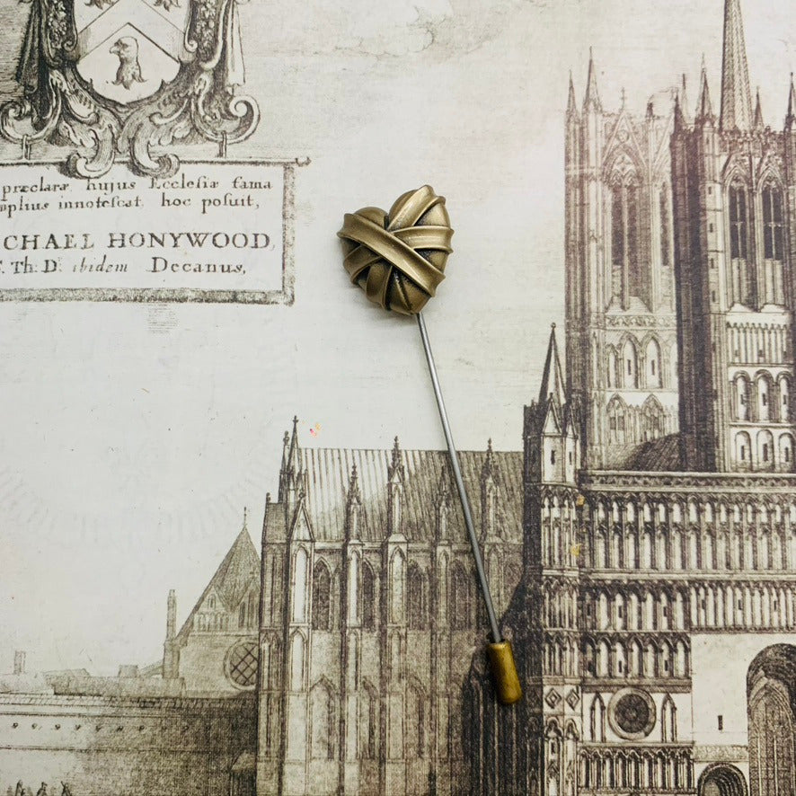 The Golden Heartbeat Lapel Pin