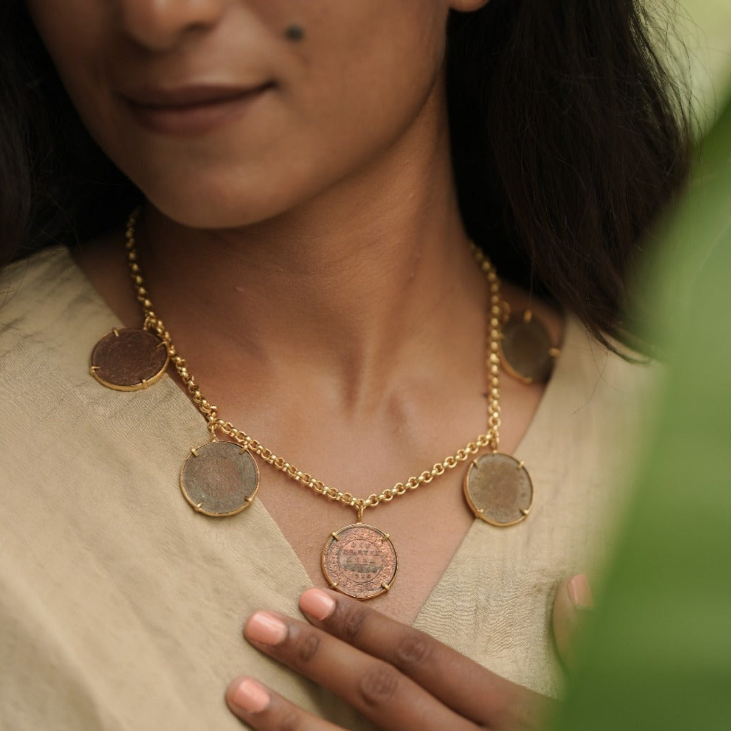 Five Coins Necklace