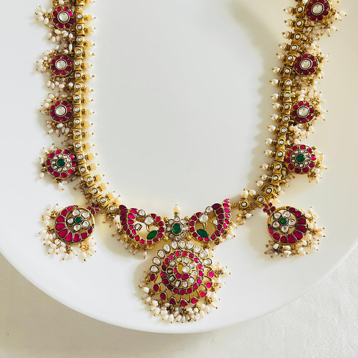 Kalyani Jadau Silver Necklace