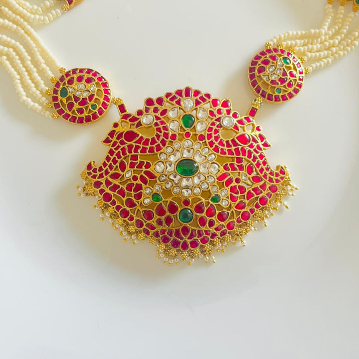 Padmashree Jadau Silver Necklace