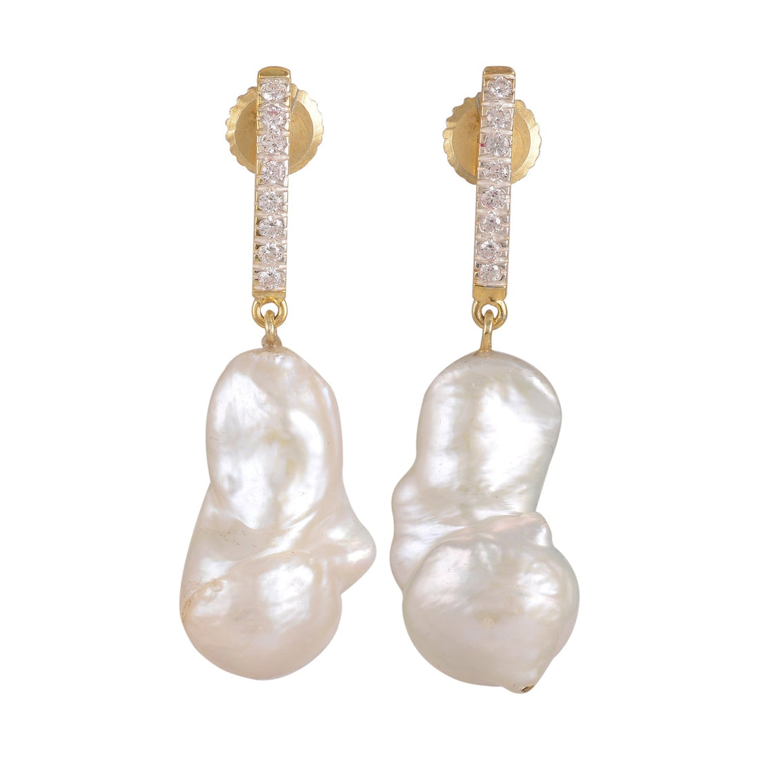 Pearl Bar Earrings