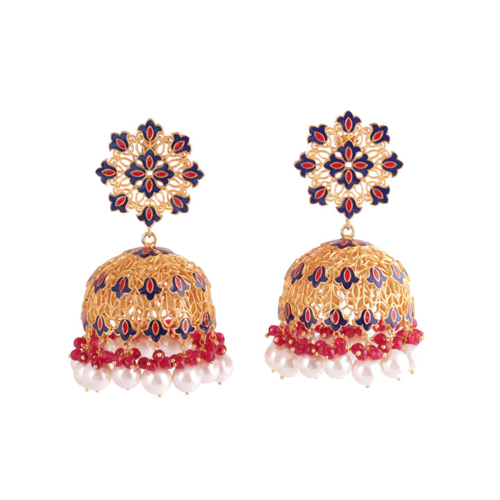 Back to Roots Floral Jhumkis