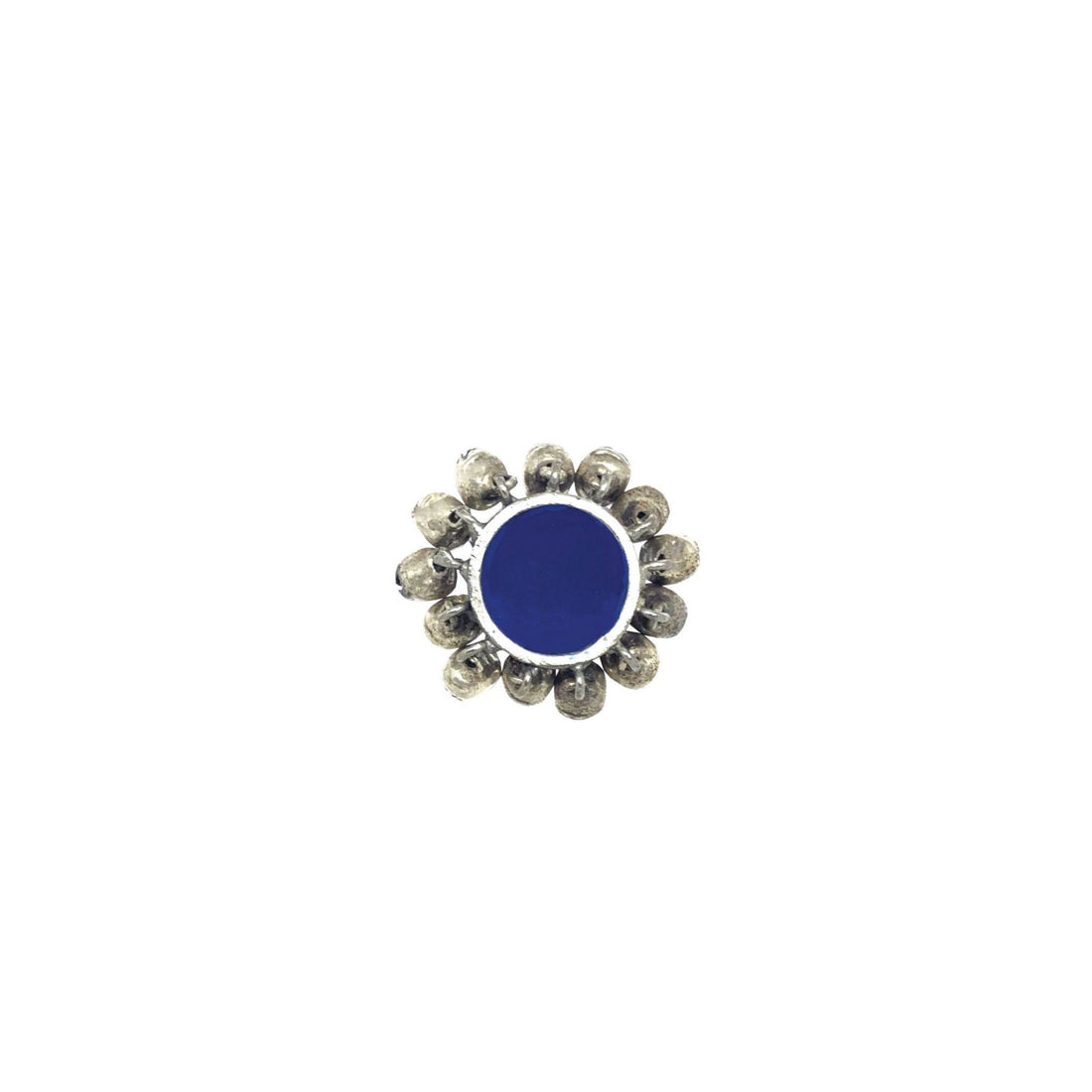 Round Ghungroo Ring(Navy Blue)