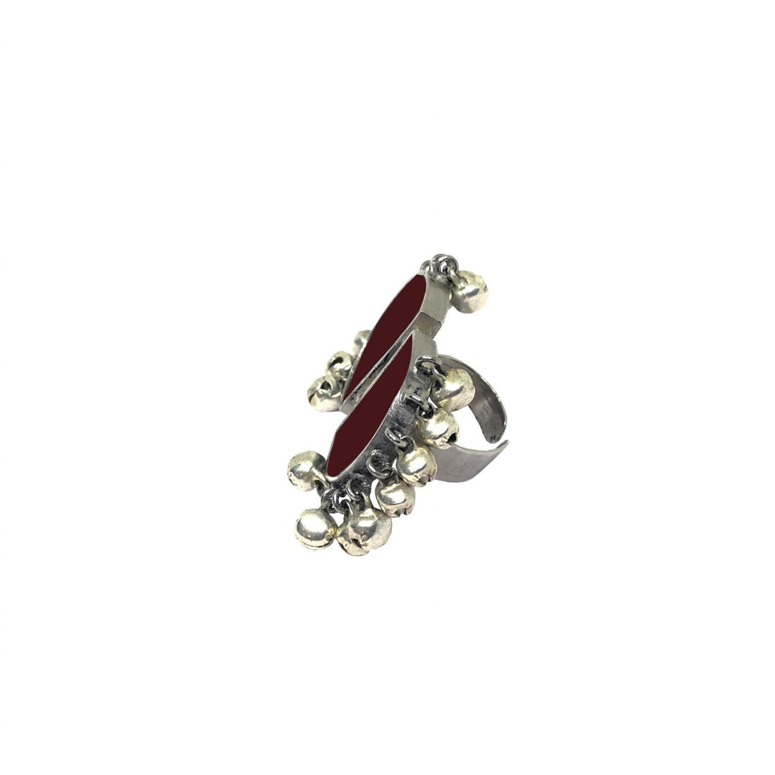 Half Moon Ring – Maroon