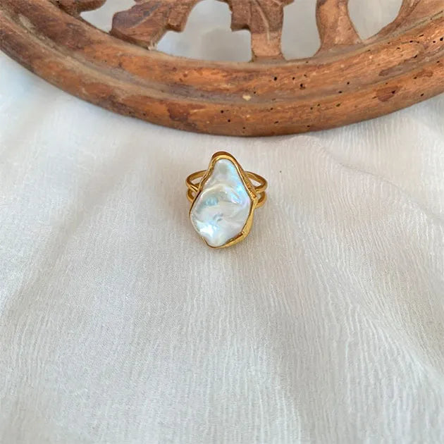 Baroque Pearl Ring