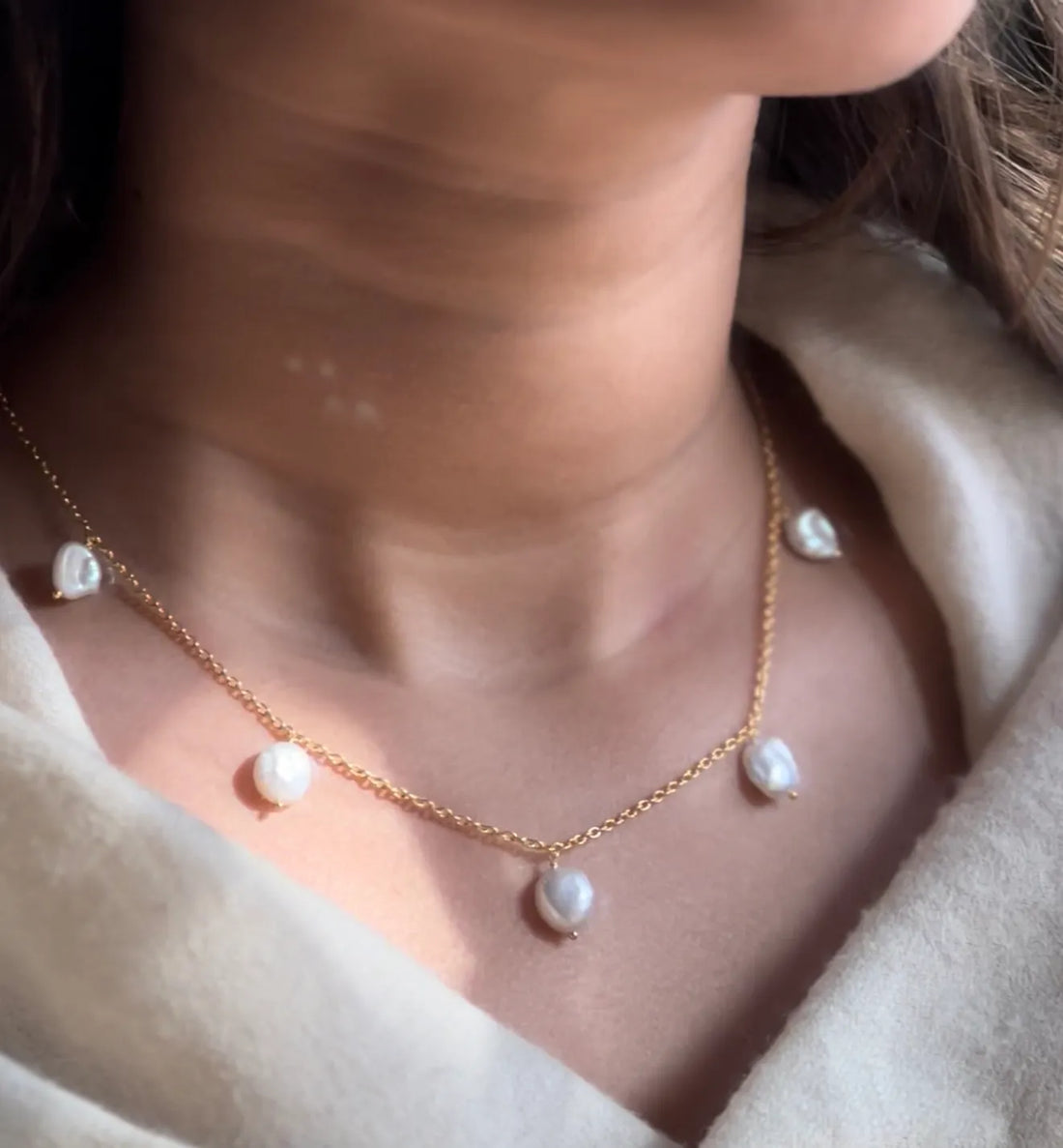 Keshi Pearl Necklace