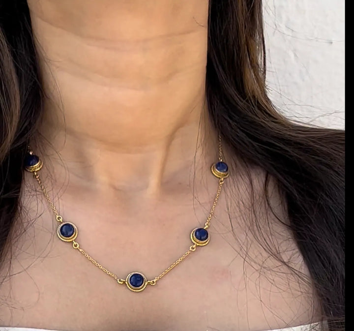 Neela- Blue Lapis Necklace