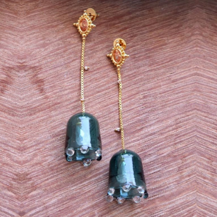 Madhurim Long chain jhumka