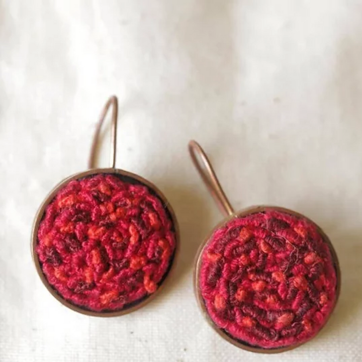 Embroidered Joba Earrings